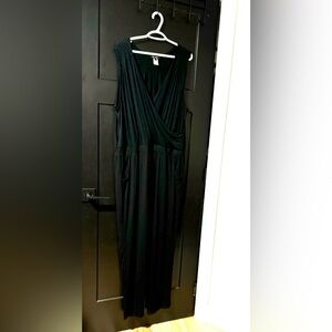 🎉 Lily Morgan Black Stretchy Comfy Jumpsuit with Pockets